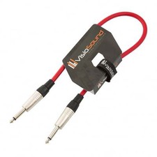 Câble guitare Jack à Jack mono 6,35mm / Instrument / Câble patch / 0.5m Rouge