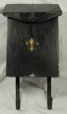 black vintage mail box 10" X