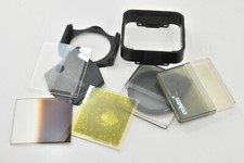 COKIN PORTE FILTRE "A" Ø55 58 +BOUCHON +PARESOLEIL +5 FILTRES - TRÈS BON ÉTAT