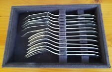 6 couverts à poisson en métal argenté, Art Déco , XX°. Félix Fréres