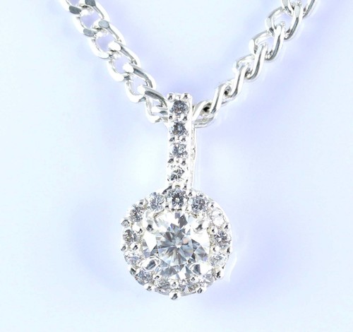 Pendentif solitaire diamant - pendentif,