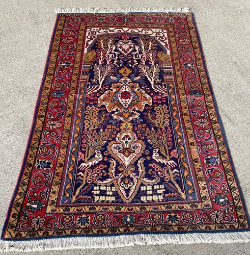 Ancien tapis 165x100cm sarough - 165x100cm,