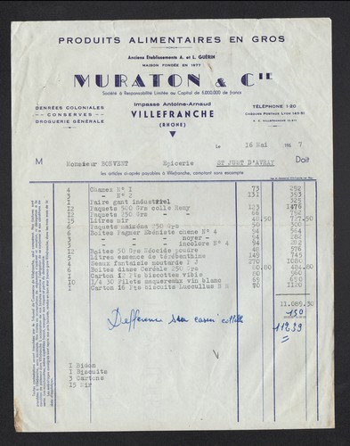Villefranche produits - villefranche, (69)