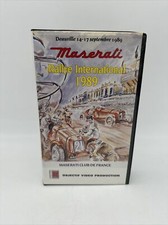 VHS - cassette video  - rallye international maseraty club de france 1989