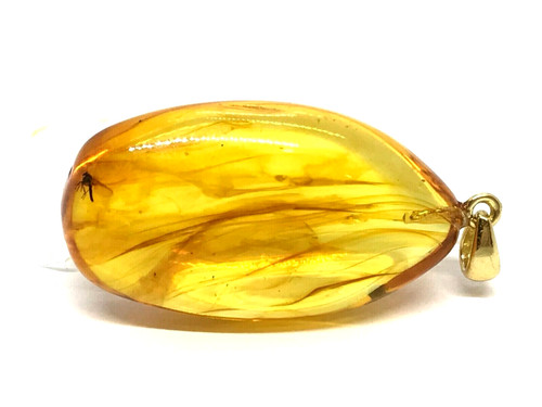 Pendentif ambre insecte cadeau - insecte,