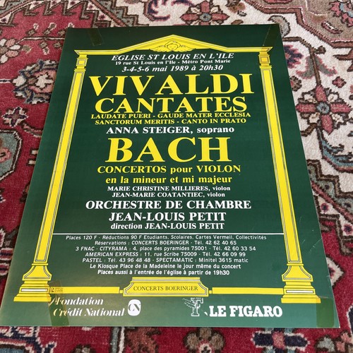 Vivaldi cantates affiche - vivaldi,