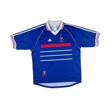 Maillot football vintage Equipe de France #10 Zidane saison 1998-1999