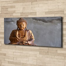 Tulup Image Sur Toile Tableau Imprimé 125x50cm - Bouddha En Bois