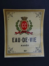 Ancienne étiquette EAU DE VIE