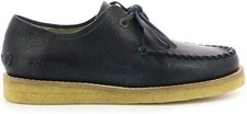 KICKERS Chaussures Derbies à lacets cuir marine talon crêpe plat Taille 39