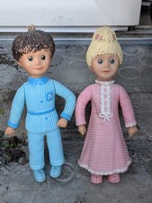 Poupées Vintage Pimprenelle et Nicolas (Bonne nuit les petits) - 30 cm