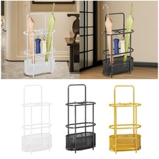 Porte-parapluies, bac de rangement en fer, pratique et robuste, organiseur de