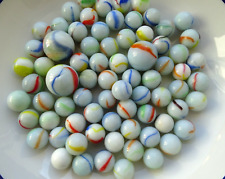 Lot de 74 billes et calots vintage agate danone multicolores jeu plein air LOT 2