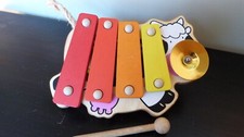 Jouet xylophone Djeco Vache Bois et Métal