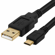 High Speed USB 2.0 Type A to Micro B 5-Pin Gold Plated Cable - 3 Ft 3 Pack Black