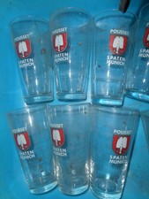 ancien lot 6 grand verre biere