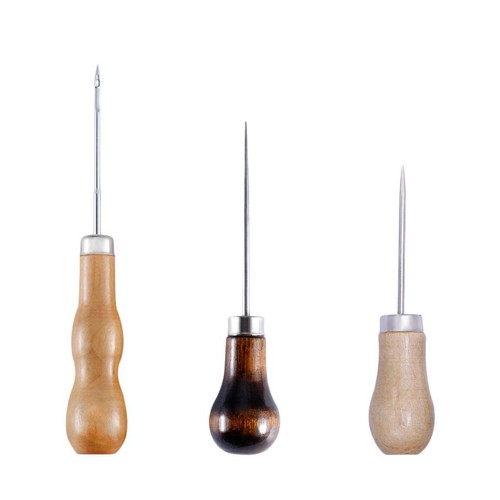 3pcs manche bois - en, poinçon