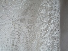ancienne nappe ronde au crochet vintage
