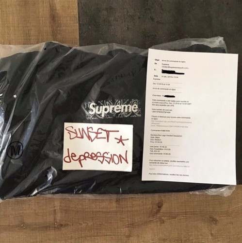Supreme hoodie black - hoodie, bandana