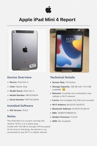 Ipad mini 128 wifi - mini, 4