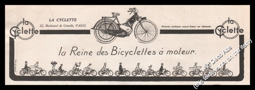 Publicité cyclette - publicité, la