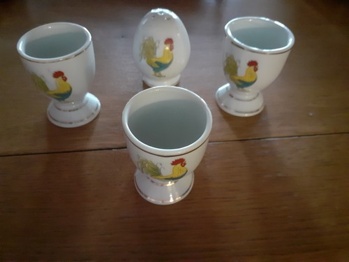 Jolis coquetiers porcelaine - 2,