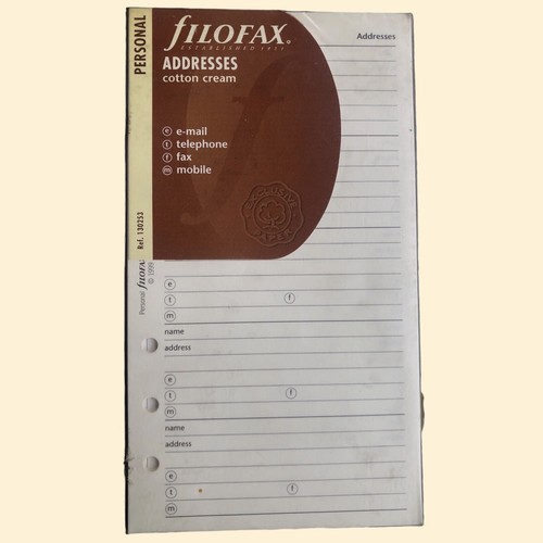 Filofax recharge agenda - recharge,