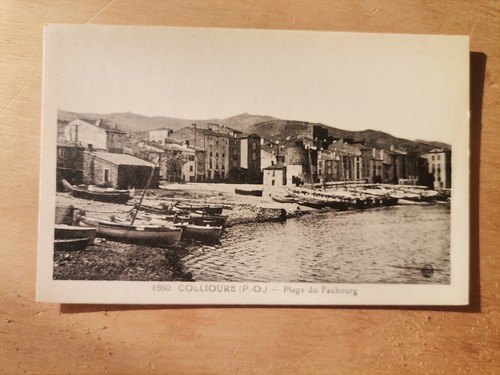 Cpa collioure plage du - collioure,