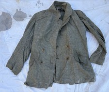 Ancienne Veste Sortie Double Breasted Paysan LIN «  Au Progrès » Clermont Ferran