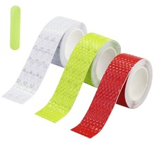 Lot de 3 rouleaux de ruban réfléchissant autocollant de 45 m découpable imper...