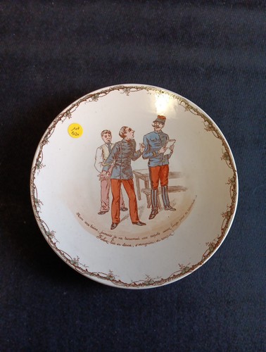 Assiette humoristique g - &,