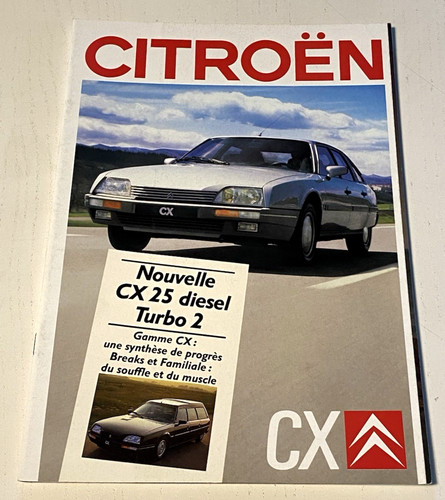 Notice commerciale citroen - commerciale, cx*