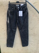 Pantalon Jeans Noir Mom