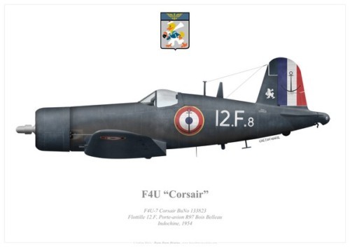 Print f4u corsair flottille - print, corsair,