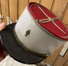 Képi Ancien Gris et Rouge Militaire Armée Française Uniforme