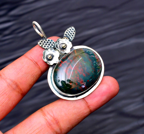 Pendentif fait main - en, argent