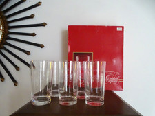 5 verres orangeade cristal