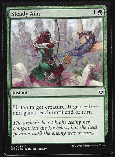 Steady aim war the - the, spark