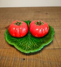 Service de Table Sel Poivre / Saliere Poivriere Tomates - Vallauris - Vintage 