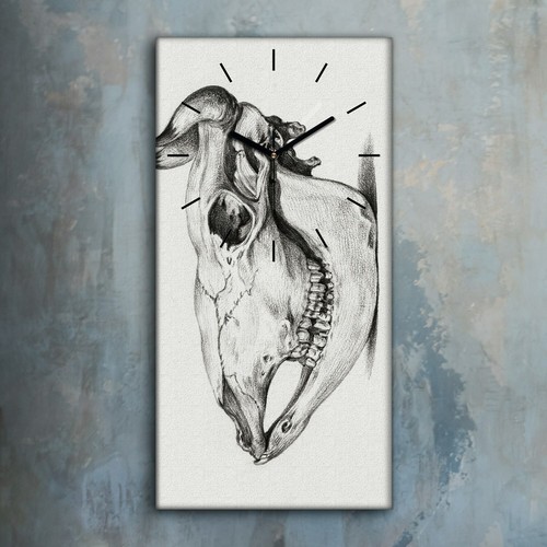 Horloge décorative sur - , toile