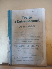 Traité d'entraînement Oscar Egg Preface Henri Desgrange