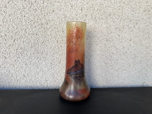 Vase ancien legras verre - vase,