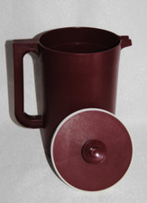 ?TUPPERWARE Grand Pichet 2 L Couvercle Piston Cruche Broc Hermétique Vintage