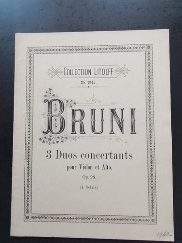 Partition ancienne bruni 3 - ,