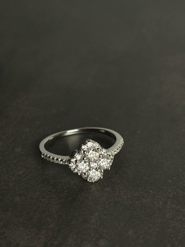 Bague moissanite argent 925 - bague,