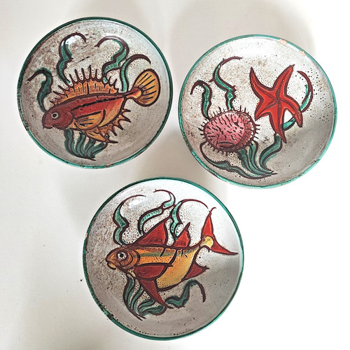 Assiette grès vallauris - grès,