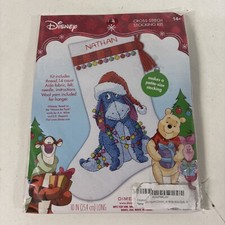 Point de Croix Kit ~ Disney Bourriquet Petite Taille Bas de Noël #70-08969 #L3a