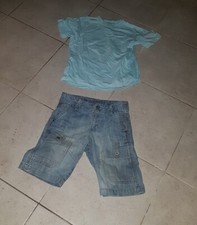 bermuda jean okaidi et t shirt