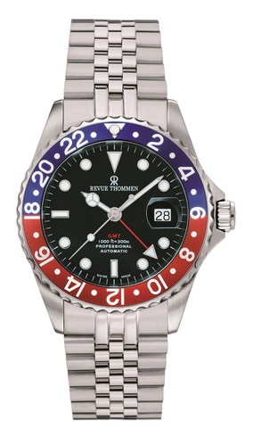 Revue thommen diver gmt - diver, (300m)
