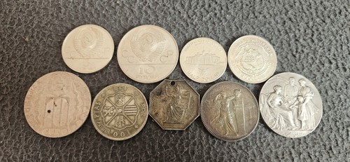 Lot medailles pièces - , argent